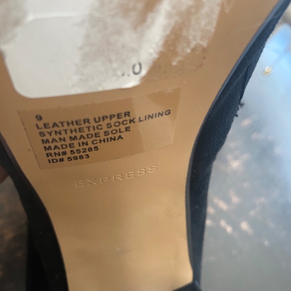 Express Genuine Suede Platform Buckle Boots - Picture 14 of 14